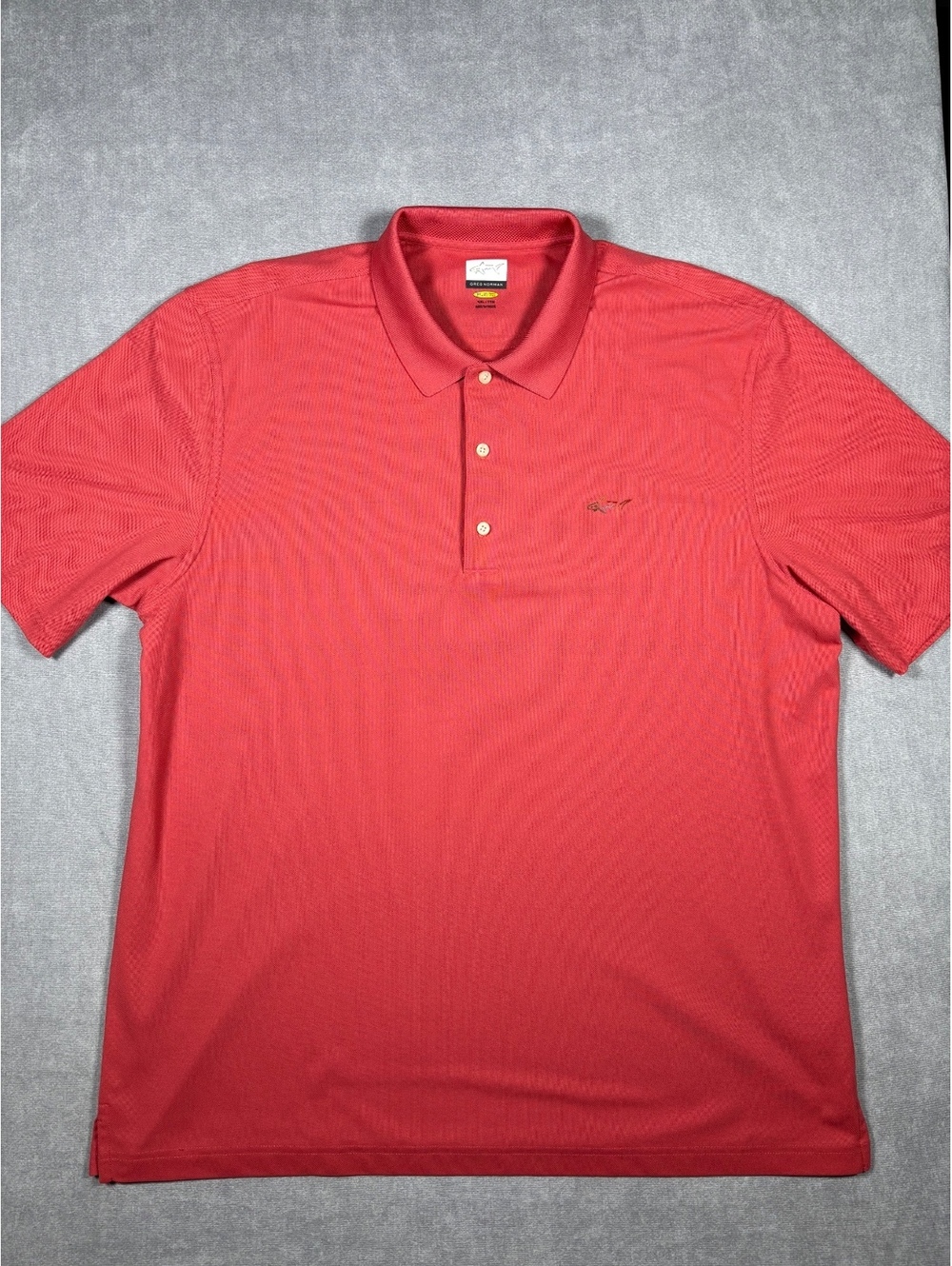 Greg Norman Play Dry Golf Polo Shirt Coral Size XXL